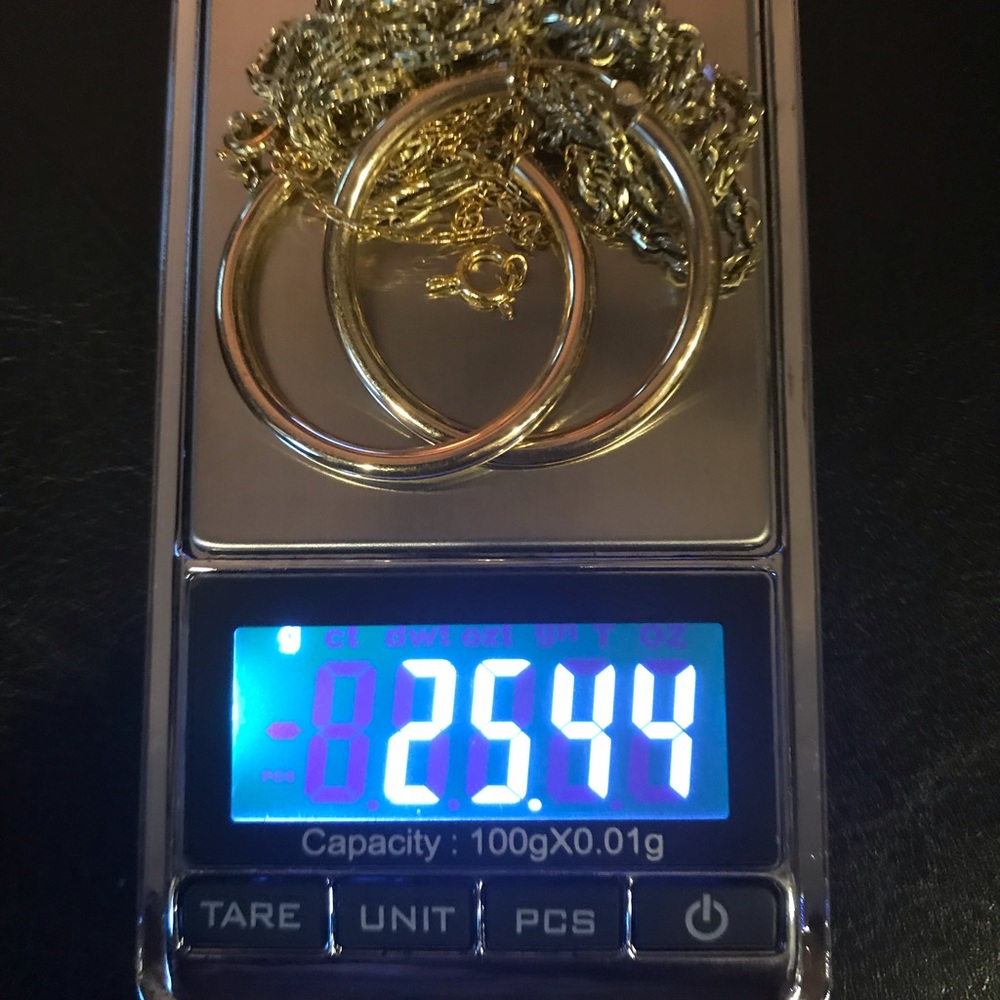 25.44 grams of scrap gold (14K & 10K)
